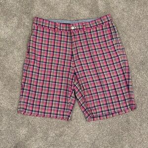 Polo Golf Ralph Lauren pink plaid shorts size 33 EUC